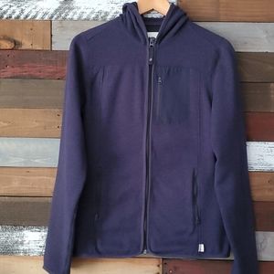 BURTON NAVY BLUE SWEATER FLEECE JACKET!